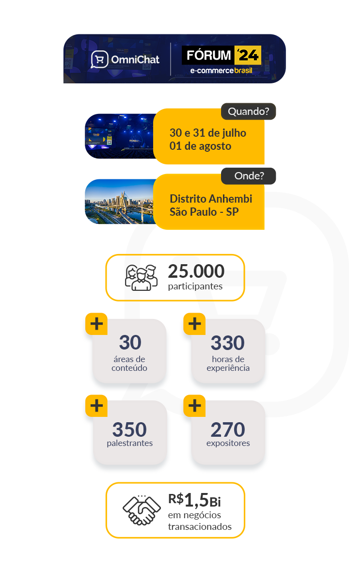 Informações sobre o Fórum E-commerce Brasil 2024